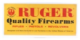 Vintage Ruger Quality Firearms Advertising Sign