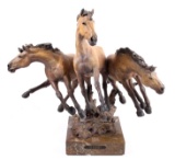 J.W. Muir Los Bandidos Equestrian Bronze Sculpture