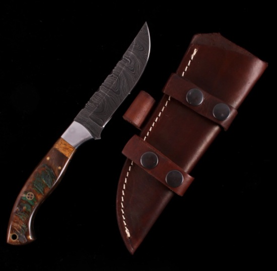 CFK Ram Horn Dagger with Leather Scabbard