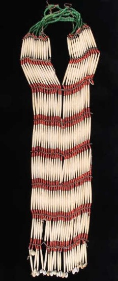 Sioux Chief's Hair Pipe Breast Plate c. 1890-1900