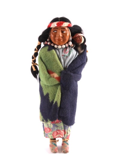Original Early Pre-1940 Skookum Indian Doll