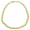 57.58 ct Peridot Yellow Gold Overlay 925 Necklace