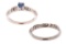 Montana Yogo Sapphire ArtCarved Palladium Ring Set