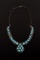 Signed Navajo Sterling Silver & Turquoise Necklace