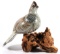 Wanda Smith Signed Hand Carved Quail Decoy Statue