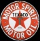 Texaco Motor Oil Porcelain Enamel Advertising Sign