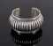 Thomas Singer Navajo Signed Sterling Silver Cuff