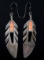 Signed Navajo Sterling Silver Multi Stone Earrings