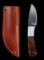 Gerome Weinand Skinner Moose Burl Red Wood Handle