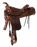 Hereford Brand Tex Tan Yoakum Floral Tooled Saddle