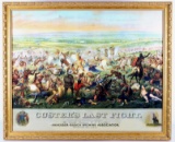 Custer's Last Fight Anheuser Busch Framed Print