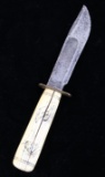 Marbles Scrimshaw Walrus Ivory Knife