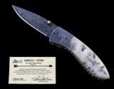 Navajo Dave Yellowhorse Damascus Horse Knife