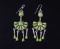 Navajo Sterling Silver & Jade Earrings