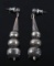 Navajo Sterling Earrings Cone & Graduated Beads