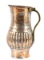 Large Hand Tooled Copper & Brass Pitcher