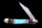 Navajo Turquoise & Coral Inlaid Buffalo Knife