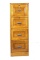 Solid Oak Raised Panel File Cabinet