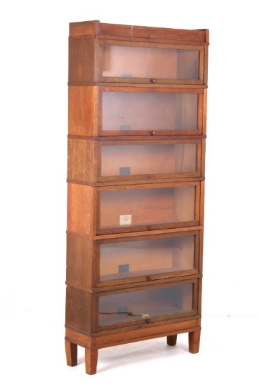 Globe-Wernicke Quarter Sawn Oak Barrister 6-Stack