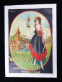 1920's Amaro Valesia Italian Wine Ad Poster