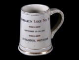 1911 Livingston, MT Immergrun Loge No. 10 Stein