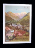 Early 1900's Allevard Les Bains Travel Poster
