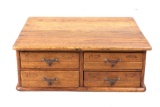 Quarter Sawn Oak Library Card Filing Cabinet