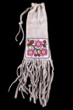Santee Sioux Beaded Tobacco Pipe Bag c. 1890-1900