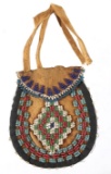 Crow Apsaalooke Beaded Tobacco Pouch 19th Century