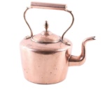 1860 Dovetail Bottom Penn. Gooseneck Copper Pot