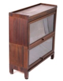 Early Oak Double Stack Barrister Display Cabinet