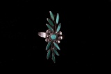 Early 1900's Old Pawn Turquoise Petite Point Ring