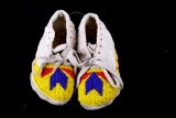 1960s Crow Beaded Child's Moccasins