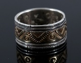 Navajo 14K Gold & Sterling Silver Ring