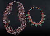 Pair of African Beaded Trade Necklaces