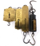 Collection of Early 1900 Chatillon Hanging Scales