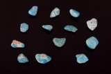 Collection of Uncut Cripple Creek Turquoise