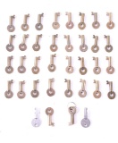 Collection of 36 Montana Railway Switch Keys