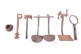 Collection of 19th Century Buggy Steps and Tools