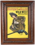 Original Hopkins & Allen Arms Co. Poster c. 1900-