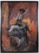 Signed Original Bull Rider Oil On Canvas Painting