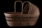 Large Hooded Baby Carrier Basket Circa Mid 1900s