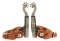 Colorado Silver Mounted Spurs With Leather Straps