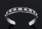 Marked Mexico Sterling Silver Bead Bracelet
