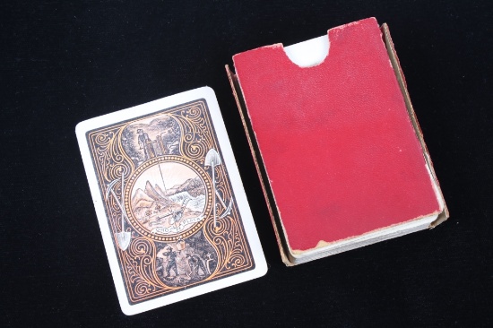 Montana & Yellowstone Souvenir Card Deck c 1900's