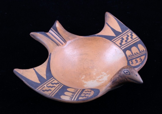 Hopi Thunderbird Pottery Bowl / Ladle c. 1950's