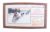 Hudson Bay Company Advertisement Calendar c. 1929