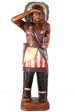 Large American Carved Cigar Store Indian