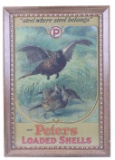 Peters Cartridge Company Framed Advertising Poster