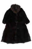 Stage Coach Black Bear Fur Coat
